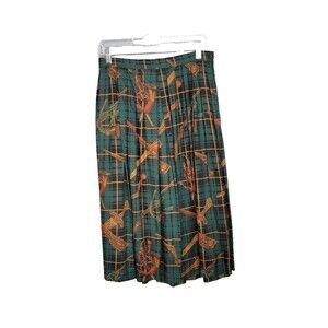 Deans of Scotland Skirt Vintage 26.5" Waist Preppy Plaid Academia Celtic Pleated